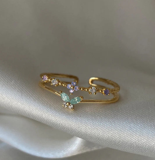 Demure Blue Stone Ring