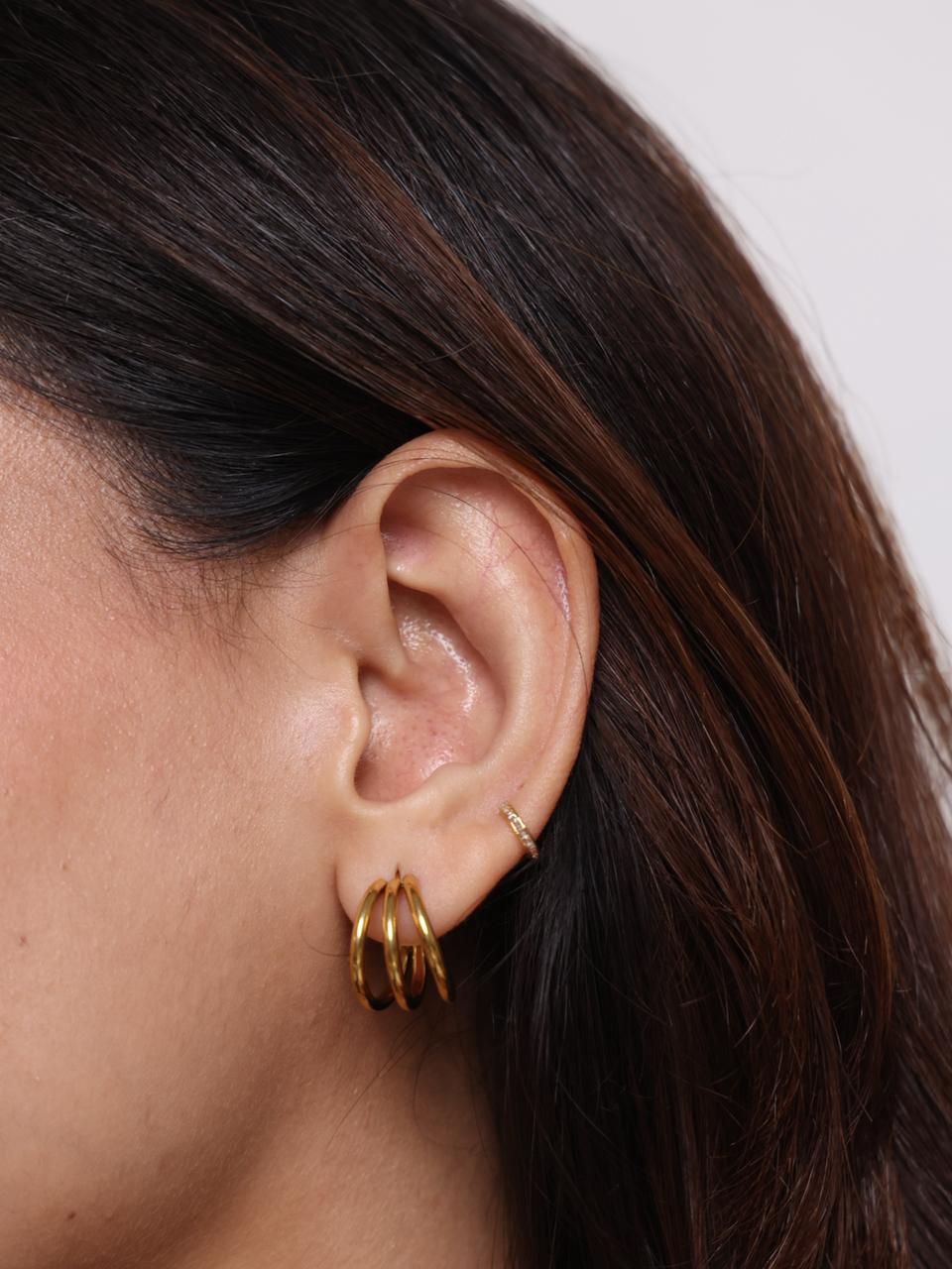 Aurora Tripple Hoop Earrings