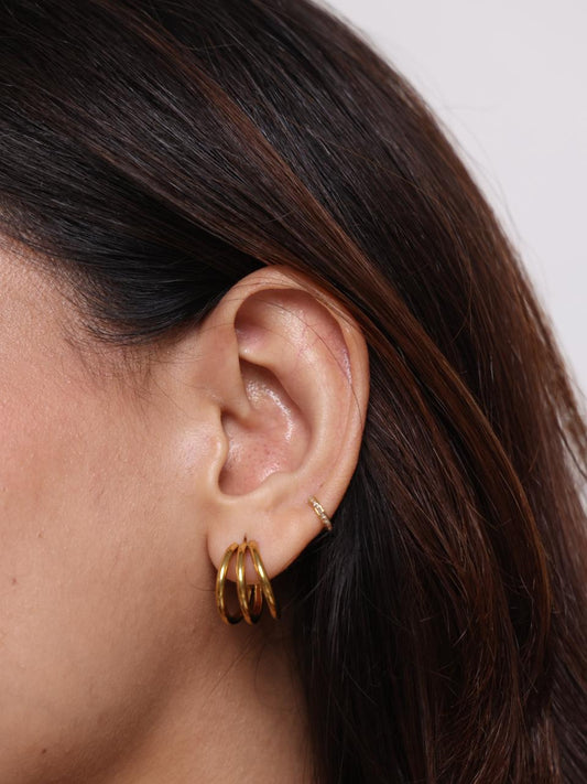 Aurora Tripple Hoop Earrings