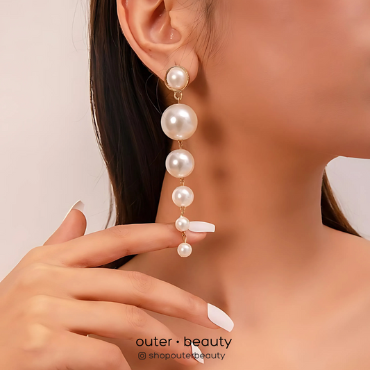 Pearl Drop Dangler Earrings